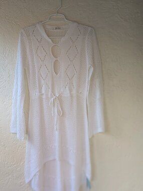 White CUPSHE Wrap knit Beach Cover NWT